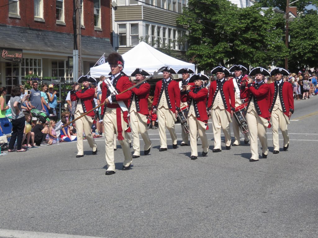 Soldiers marching in Chestertown
